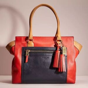 Coach Legacy Colorblock Leather Candace Satchel